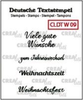 Crealies Text & So stempel Duits "Weihnachten 09"