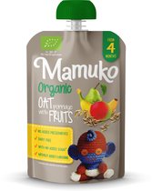 Mamuko biologische haverpap met vruchten 4+ mnd (6 x 100g)