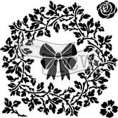 Hobbysjabloon - Template 6x6" 15x15cm big wreath