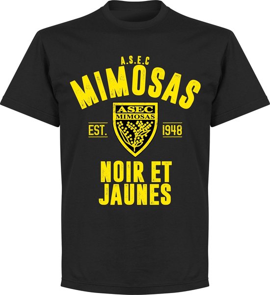 ASEC Mimosas Established T-Shirt - Zwart - 5XL