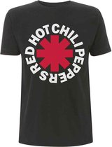 Red Hot Chili Peppers Heren Tshirt -2XL- Classic Asterisk Zwart