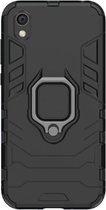 Honor 8S Magnetische Back cover - Zwart - Magnetisch voor autohouder met Kickstand