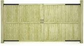 Poorten 2 st 300x150 cm FSC geïmpregneerd grenenhout