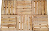 Terrastegels 6 st 50x50 cm FSC hout bruin