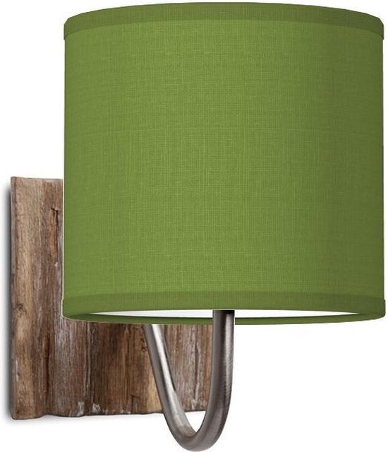 Home Sweet Home wandlamp Bling - wandlamp Drift inclusief lampenkap - lampenkap 16/16/15cm - geschikt voor E27 LED lamp - groen