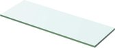 Wandschap transparant 50x12 cm glas