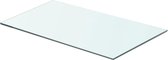 Wandschap transparant 60x30 cm glas