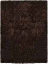 Vloerkleed shaggy hoogpolig 120x160 cm bruin