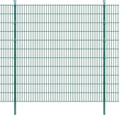 Dubbelstaafmatten en palen 2008x2230 mm 44 m groen