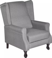 Fauteuil stof grijs