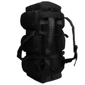 Plunjezak 3-in-1 legerstijl 120 L zwart