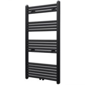 Radiator/handdoekenrek recht zwart 600x1160 mm