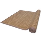 Rechthoekige bamboe mat - Bamboe en polypropyleen - Bruin - 150 x 200 cm
