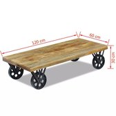 Salontafel 120x60x30 cm mangohout