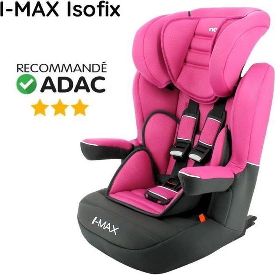 NANIA I Max Deluxe Isofix groep 1-2-3 autostoel - roze | bol.com
