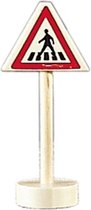 Glückskäfer Verkeersbord Zebrapad Hout 10 Cm