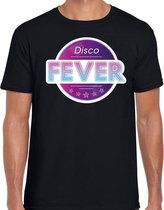 Disco fever feest t-shirt zwart voor heren S