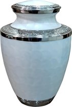 Urn Treisty white “parelmoer’’ - urn voor as - volwassene - 4052