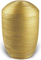 keramische urn goud kleurig