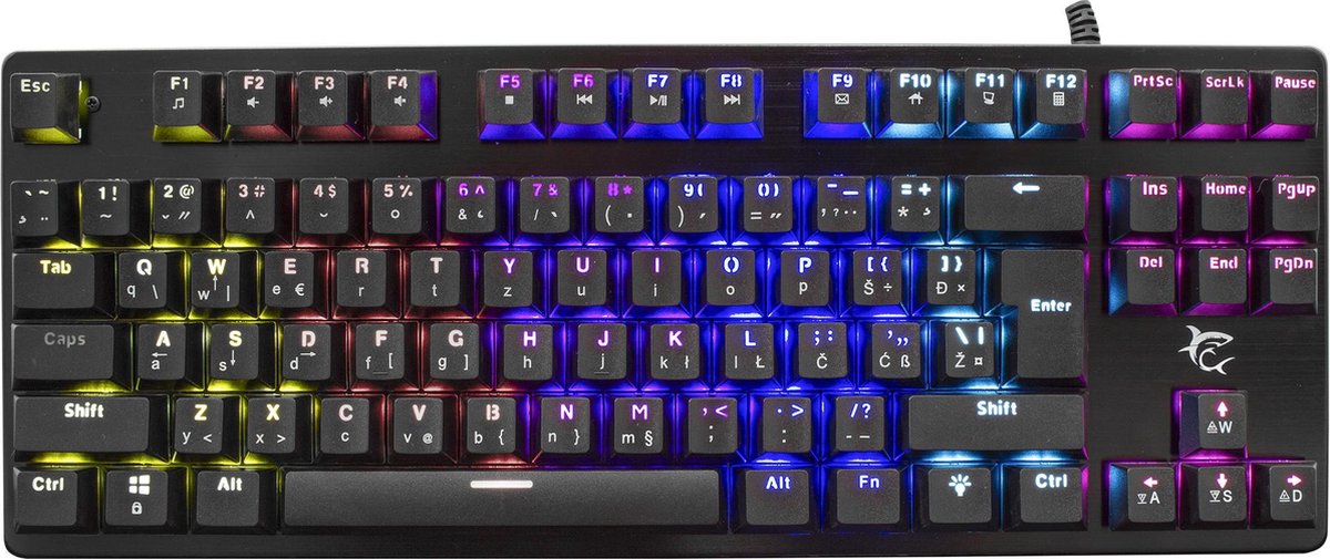 White Shark Spartan Mechanisch Gaming Toetsenbord TKL RGB – Blue Switch