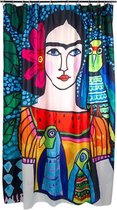 Douchegordijn Frida Kahlo Illustratie