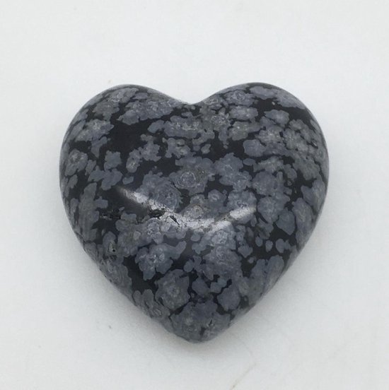 obsidiaan edelsteen hart 3 x 3 cm reinigende beschermer en geeft... | bol.com