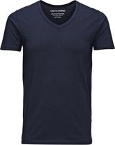 Jack & Jones Basic V-neck Tee S/s Noos 12059219 Navy Blue