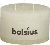 Bolsius Mammoetkaars -Rond -3 Lonten - Ivoor - 57 Uur