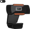 Webcam (HD) – GRATIS webcam cover - Thuis & Werk - Microfoon - 360 graden verstelbaar - Op of naast computer – PC - USB