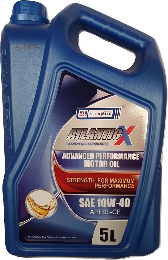 Atlantic X 10W40 SemiSynthetisch Motor olie 5 Liter