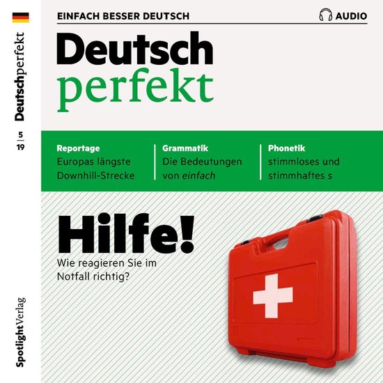 Deutsch lernen Audio - Hilfe! Wie reagieren Sie im Notfall r ... - cover
