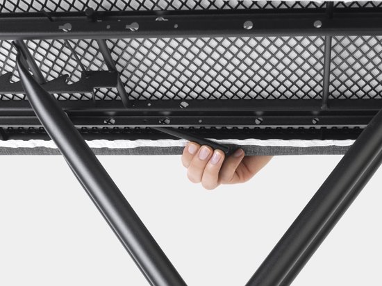 Brabantia Strijkplank B - voor Stoomgenerator - 124 x 38 cm - Titan Oval