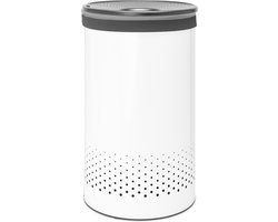 Brabantia Wasmand - met Deksel - 60 l - White / Dark Grey