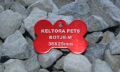 Keltora Pets Aluminium Penning Red KPBNRE-M