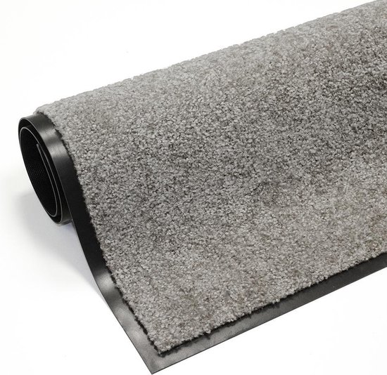Wash Dry Deurmat, Cool Grey 60x90 cm, binnen en buiten, wasbaar : wash dry Wash Dry Deurmat, Cool Grey 60x90 cm, binnen en buiten, wasbaar : wash dry