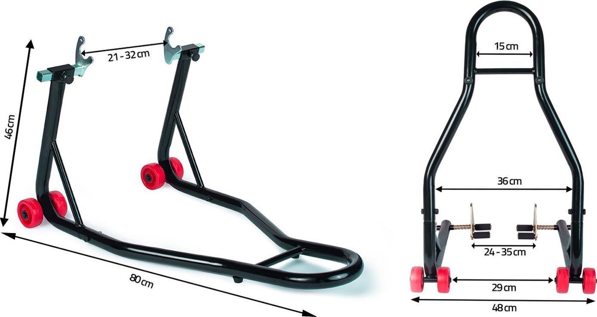 BIKE-LIFT Paddockstand Black Ice Voorwiel Zonder Adapters BI-FS Mat Zwart ≥19 - Paddockstand voor de motor | /nl BIKE-LIFT Paddockstand Black Ice Voorwiel Zonder Adapters BI-FS Mat Zwart ≥19 - Paddockstand voor de motor | /nl