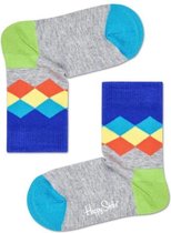 Happy Socks Kids Faded Diamond Sock, 7-9 jaar, Maat 33/35
