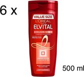 6 x Loreal Paris Elvive Color Vive Shampoo - 500 ml