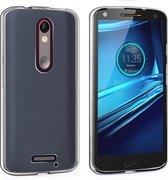 Hoesje CoolSkin3T TPU Case voor de Motorola Moto X Force Transparant Wit