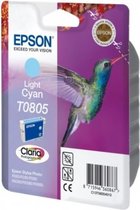 Epson Hummingbird Singlepack Light Cyan T0805 Claria Photographic Ink - Cartridge formaat: Standaard formaat