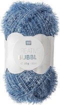 Rico Creative Bubble 024 blauw - polyester / schuurspons garen - naald 2 a 4mm - 1bol