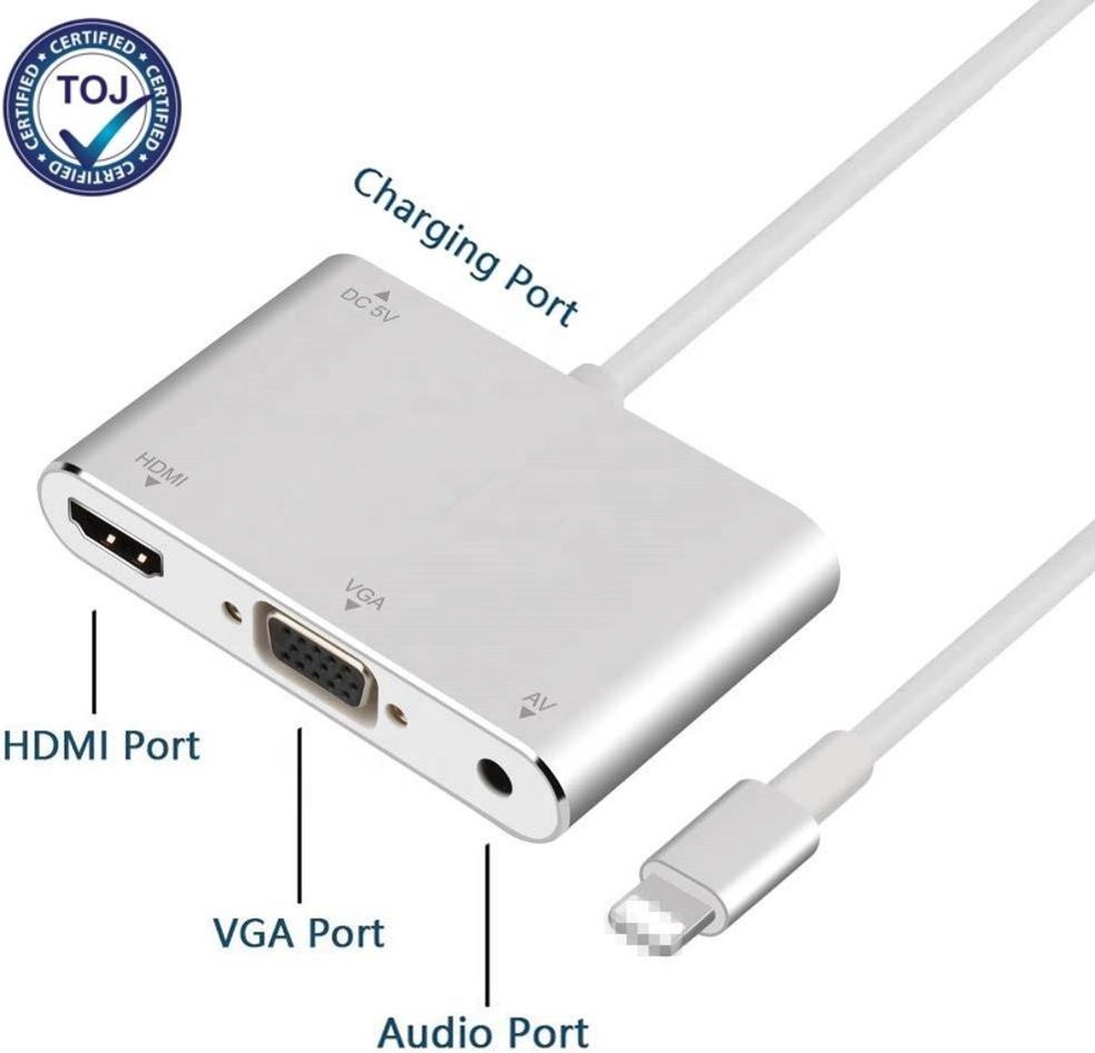 3 in 1 multifuctionele Lightning Hub naar HDMI Adapter 4K