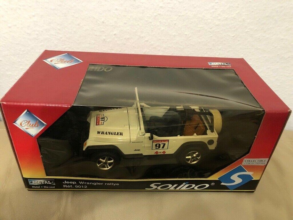 Solido 1/18 Jeep Cherokee Rallye – Modèle De Collection En Boîte, état TB