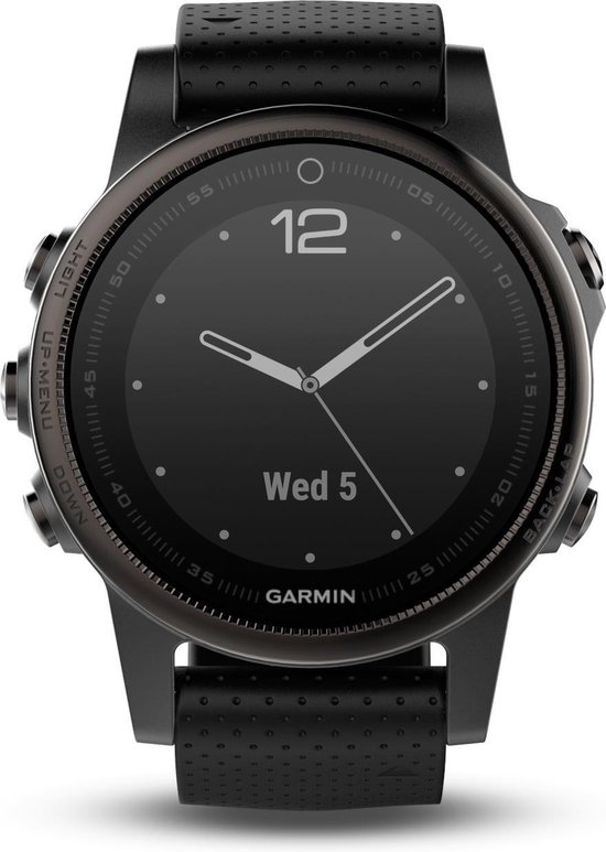 Garmin fenix 5S Sapphire - GPS multisporthorloge met polshartslag meting -  42 mm - zwart | bol.com