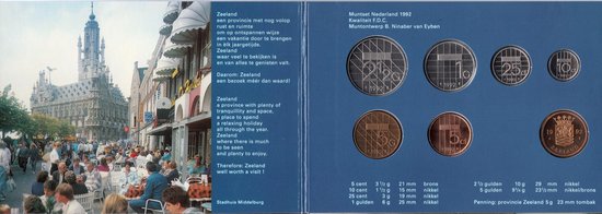 Thumbnail van een extra afbeelding van het spel Nederland Jaarset Munten 1992 FDC - Zeeland