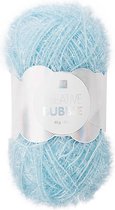 Rico Creative Bubble 007 licht blauw - polyester / schuurspons garen - naald 2 a 4mm - 1bol