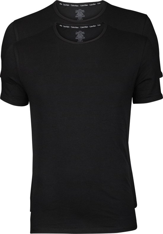 CALVIN KLEIN CK COMFORT COTTON CREW NECK Ondershirt (regular) Mannen - Zwart