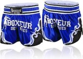 Boxeur Des Rues - Kick/Thai Shorts Tribal Symbol - Blauw - S