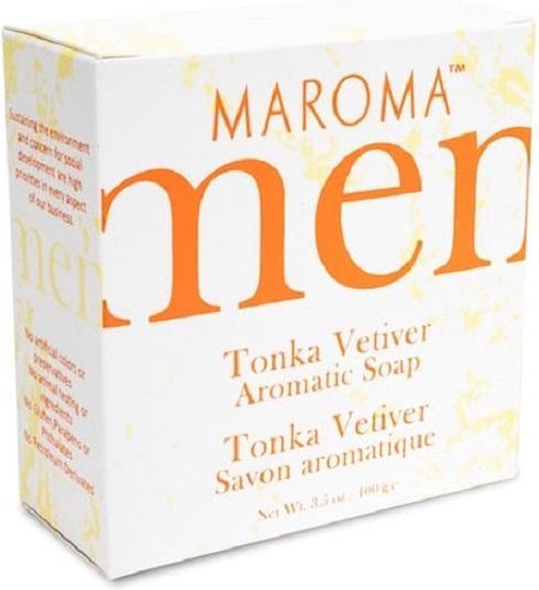 Maroma Men - zeep - tonka vetiver - zeep voor de Man - 100 gram