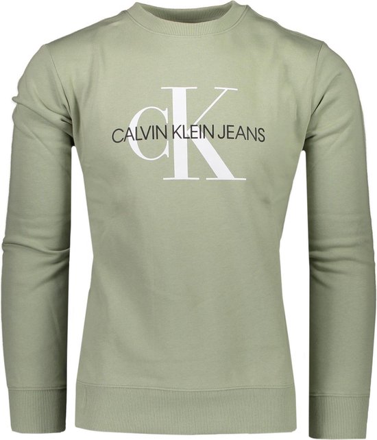 haag alcohol Afleiden Calvin Klein Sweater Groen Getailleerd - Maat XS - Heren - Lente/Zomer  Collectie - Katoen | bol.com